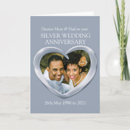 Cartão de foto do aniversário de casamento de prat