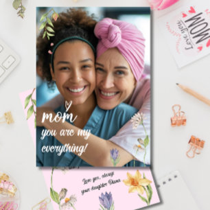 Cartão de Foto do Dia das Mães Amo você