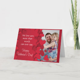 Cartão de Foto do Dia dos Namorados Corações 1