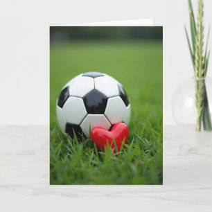 Cartão de Foto do Jogo de Amor do Coração do Futeb