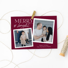 Cartão de Foto Instantânea de Férias - amora