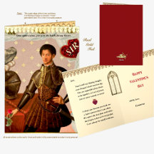 Cartão de Foto Ouro Bonito Knight