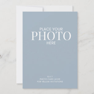 Cartão de Foto para Convites de Casamento em Vellu