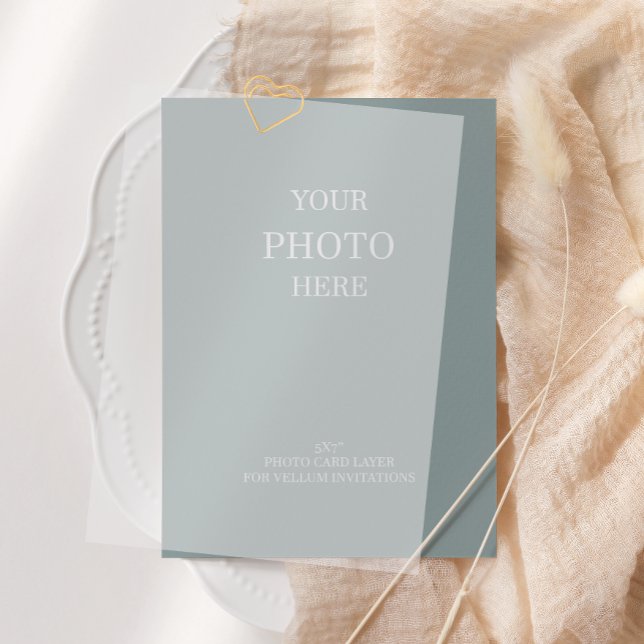 Cartão de Foto para Vellum Save the Date (Criador carregado)