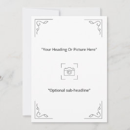 Cartão de Foto Personalizado com Redemoinho Minima