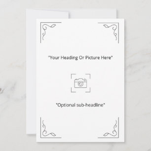 Cartão de Foto Personalizado com Redemoinho Minima