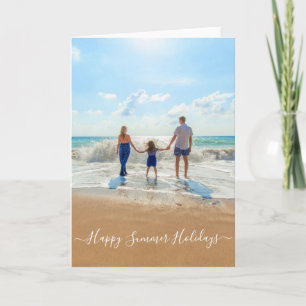Cartão de Foto Personalizado com Texto Feliz Féria