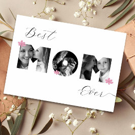 Cartão de Foto Personalizado Dia das Mães Melhor M