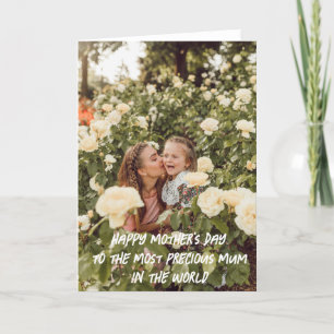 Cartão de Foto Personalizado do Dia das Mães