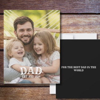 Cartão de Foto Personalizado do Papai