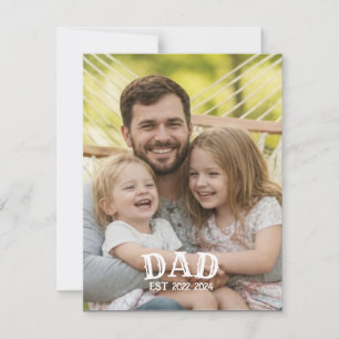 Cartão de Foto Personalizado do Papai