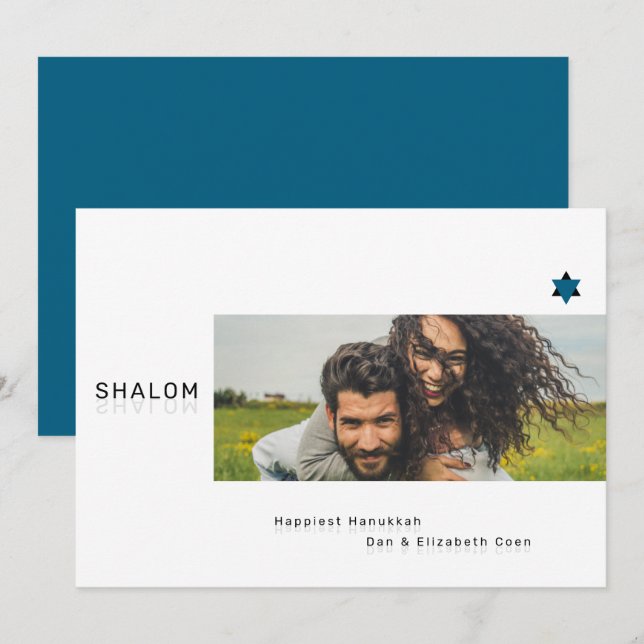 Cartão de Foto Shalom Shalom (Frente/Verso)