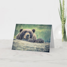 Cartão de Fotografia do Urso: Ausente ou em qualqu