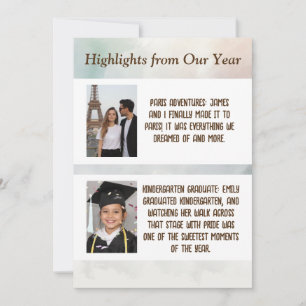 Cartão de Fotos Personalizadas de Newsletter de An