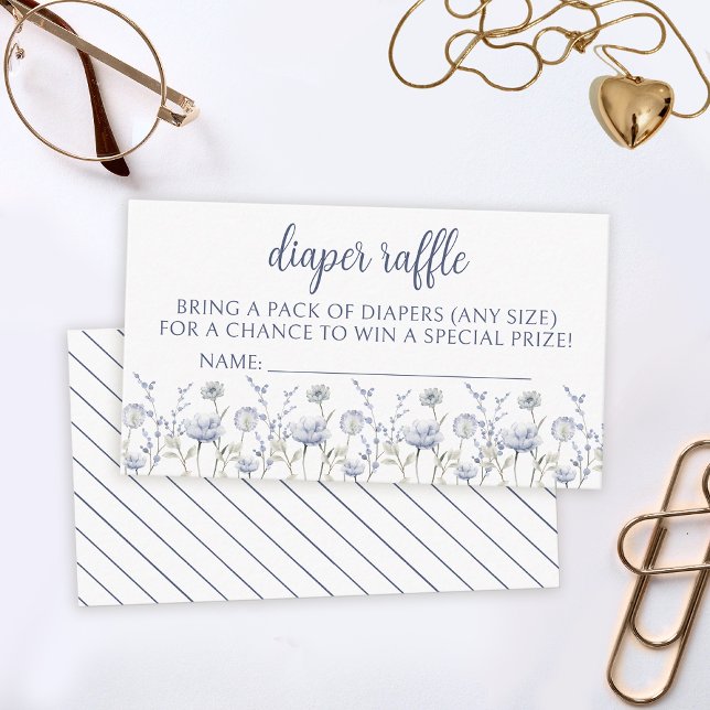 Cartão de fralda de chá de fraldas de flor selvage (Criador carregado)