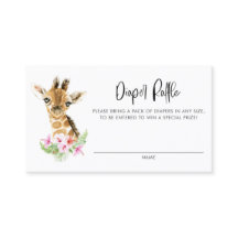 Cartão de Fralda Floral para Bebê-Namorado