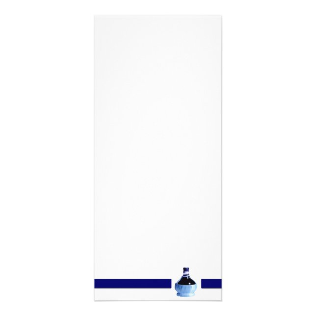 Cartão de Frasco de Vinho Azul (Frente)