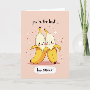 Cartão de Fruta Descascada de Aniversário Doce