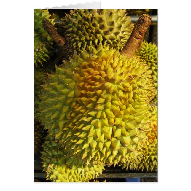 Cartão de Fruta Durian (Frente)