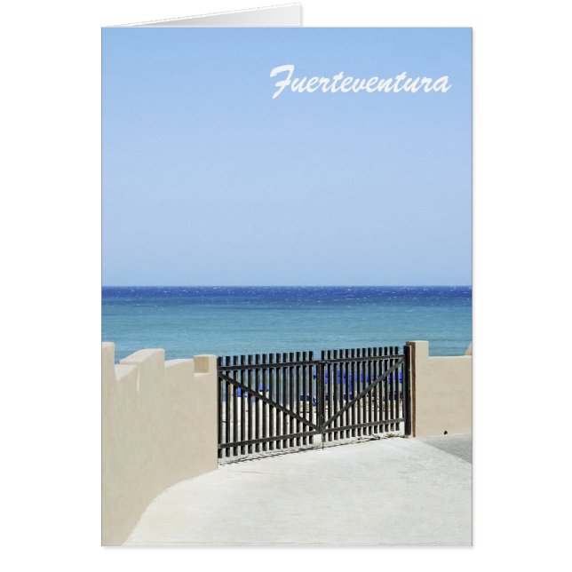 Cartão de Fuerteventura (Frente)