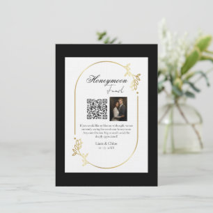 Cartão de Fundo de Lua de Mel Código QR Casamento 