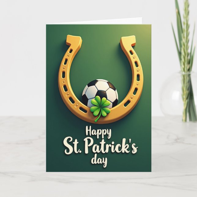 Cartão de Futebol Lucky Shamrock (Frente)