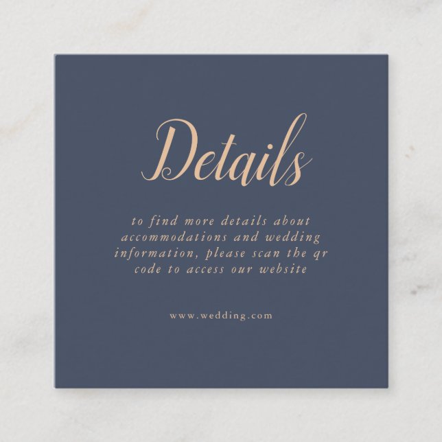 Cartão de gabinete com detalhes do código QR suave (Frente)