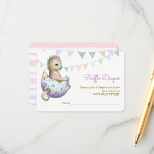 Cartão de gabinete com um dragão bonito.