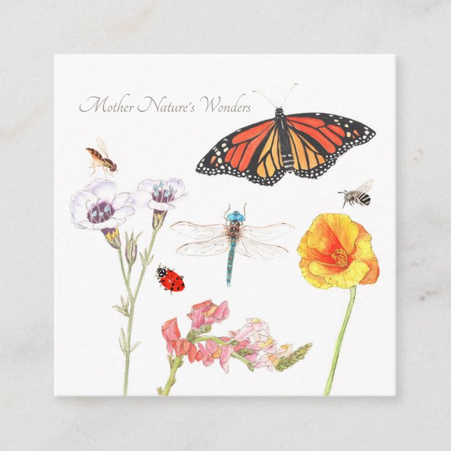 Cartão de gabinete da Mãe Natureza (Frente)