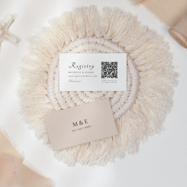 Cartão de Gabinete de Casamento de Registro do Cód (Criador carregado)