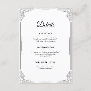 Cartão de gabinete de casamento minimalista