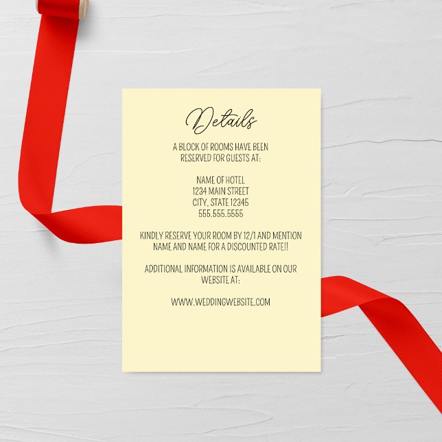 Cartão de gabinete de casamento Primrose (Criador carregado)