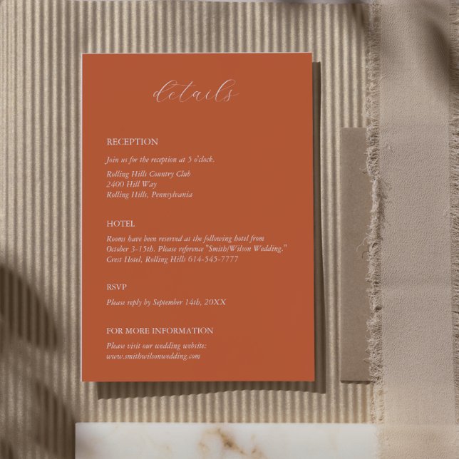 Cartão de Gabinete de Casamento Russo do outono (Criador carregado)