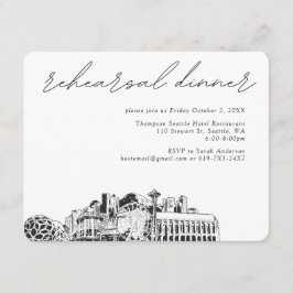 Cartão de Gabinete de Convite para Ensaio de Casam