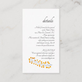 Cartão de Gabinete de Detalhes da Proteína Tropica