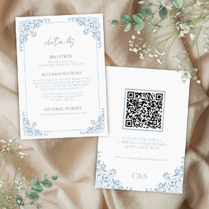 Cartão de Gabinete de Detalhes de Casamento do Cód