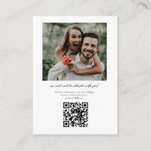 Cartão de gabinete de detalhes do código QR de fot