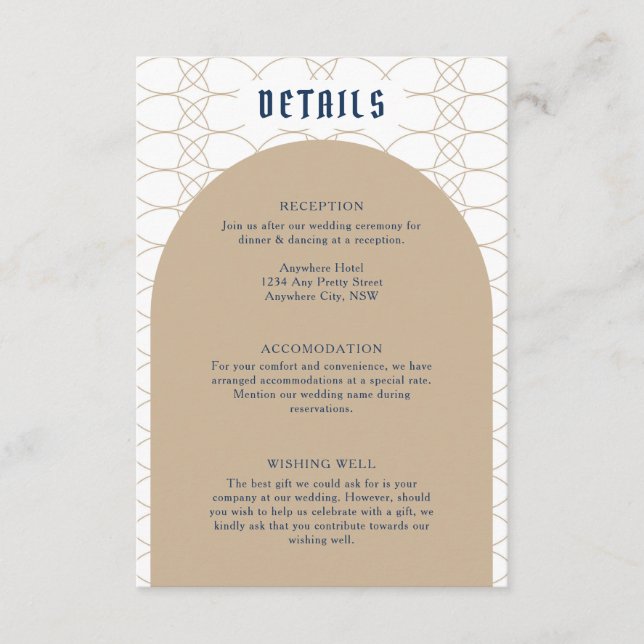 Cartão de Gabinete de Detalhes do Retro Clássico R (Frente)