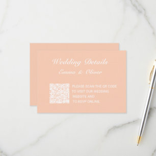 Cartão de Gabinete de Detalhes do Site de Casament