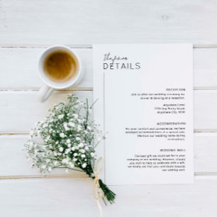 Cartão de gabinete de detalhes moderno minimalista