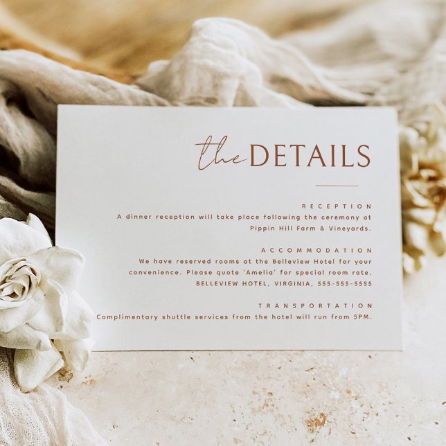 Cartão de gabinete de informações com detalhes mín (Criador carregado)