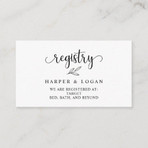 Cartão de Gabinete de Inserção de Convite do Regis