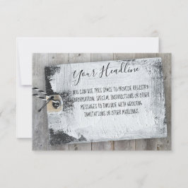 Cartão de Gabinete de Mensagem Personalizado de Et