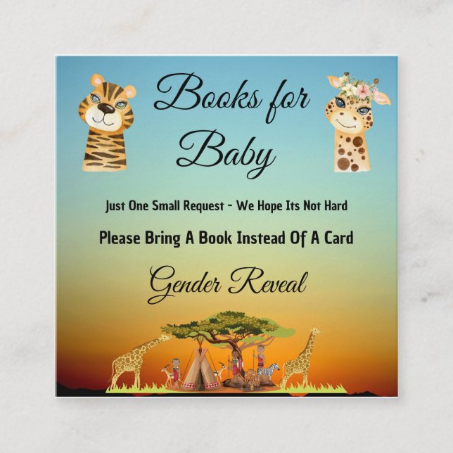 Cartão de Gabinete de Revelação do Gênero Animal A (Frente)