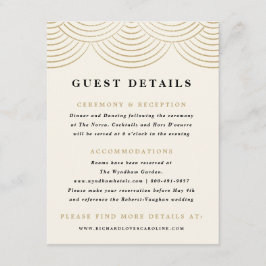 Cartão de gabinete detalhado convidado das luzes d