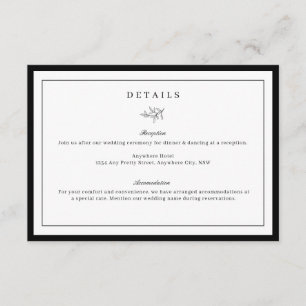 Cartão de Gabinete Detalhado de Folha Mínimo