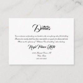 Cartão de gabinete detalhado | Orquídea Azul