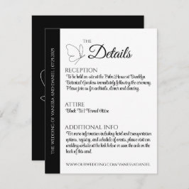 Cartão de Gabinete Detalhes do Casamento da Borbol