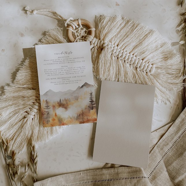 Cartão de Gabinete Detalhes do Casamento da Montan (Criador carregado)