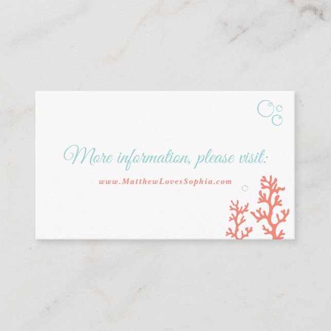 Cartão de Gabinete para o Site de Recife de Cavalo (Frente)